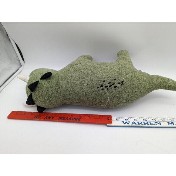 Pillowfort Green Triceratops Dinosaur Plush Toy Stuffed Animal 18" Soft Cuddly K - Picture 6 of 7